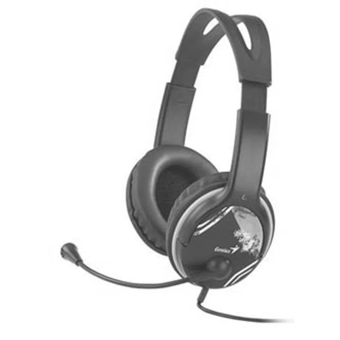 Hlavný obrázok produktu Genius HS-400A, sluchátka s mikrofonem, ovládání hlasitosti, černá, 2x 3.5 mm jack
