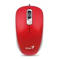 Genius Myš DX-110, 1000DPI, optická, 3tl., drôtová USB, červená, štandard, univerzál.