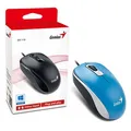 Genius Myš DX-110, 1000DPI, optická, 3tl., drôtová USB, modrá, štandard, univerzál.