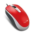 Genius Myš DX-120, 1200DPI, optická, 3tl., drôtová USB, červená, štandard, univerzál.