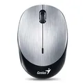 Genius Myš NX-9000BT, 1200DPI, Bluetooth, optická, 3tl., bezdrôtová, strieborná, vstavaná batéria, bluetooth