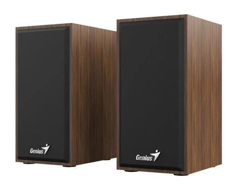 Hlavný obrázok produktu Genius reproduktory SP-HF180, 2.0, 6W, hnědé, regulace hlasitosti, dřevěné, 150Hz-20kHz
