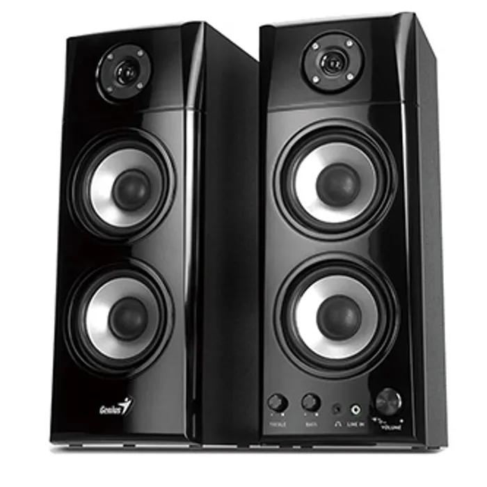 Hlavný obrázok produktu Genius reproduktory SP-HF1800A, 2.0, 50W, černé, regulace hlasitosti, dřevěné