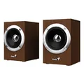 Genius reproduktory SP-HF280, 2.0, 6W, hnedé, regulácia hlasitosti, 3,5 mm jack (USB), 100