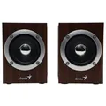 Ďalší obrázok produktu Genius reproduktory SP-HF280, 2.0, 6W, hnedé, regulácia hlasitosti, 3,5 mm jack (USB), 100