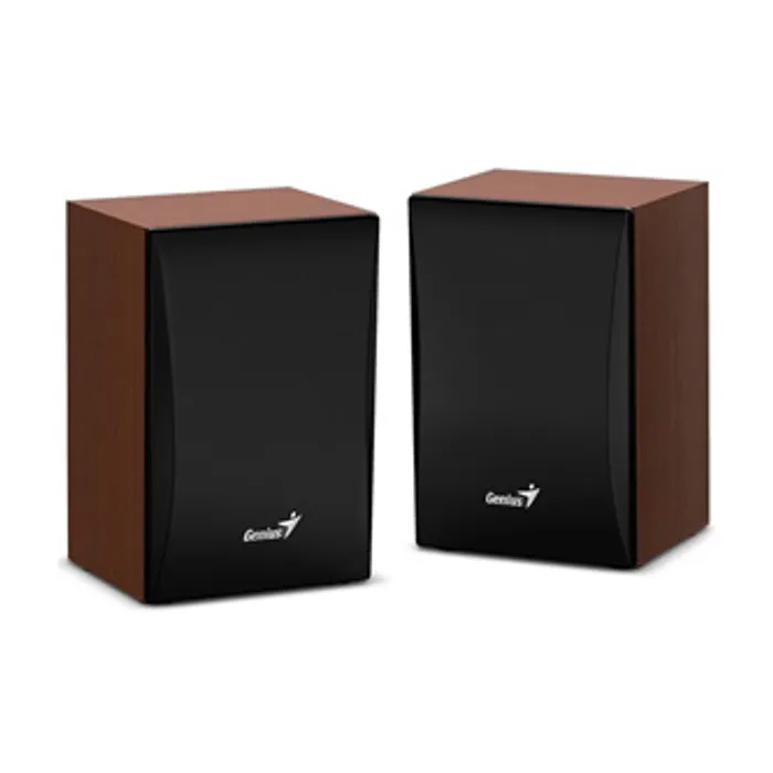 Hlavný obrázok produktu Genius reproduktory SP-HF380 BT, 2.0, 3W, hnědo-černé, regulace hlasitosti, BT, dřevěné,