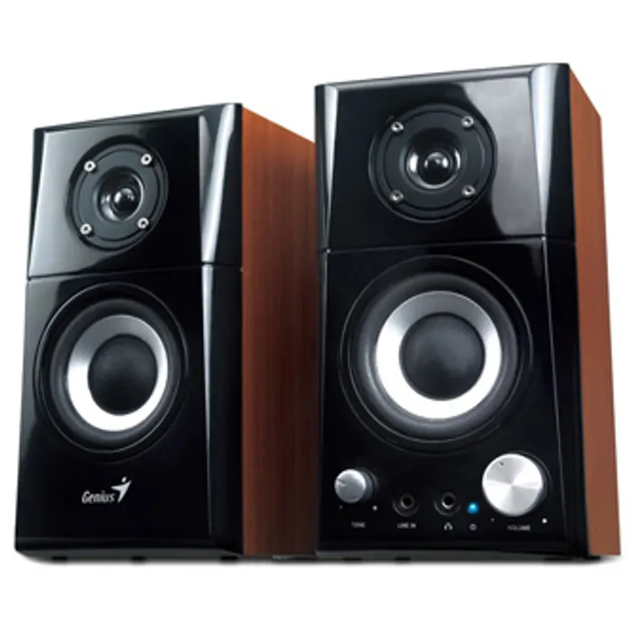 Hlavný obrázok produktu Genius reproduktory SP-HF500A v2, 2.0, 16W, hnědo-černé, regulace hlasitosti, sluchátkový
