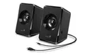 Genius reproduktory SP-U125, 2.0, 3W, čierne, regulácia hlasitosti, 3,5 mm jack (USB), 150H