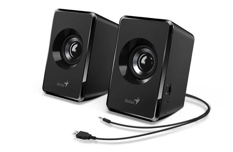 Hlavný obrázok produktu Genius reproduktory SP-U125, 2.0, 3W, černé, regulace hlasitosti, 3,5 mm jack (USB), 150H
