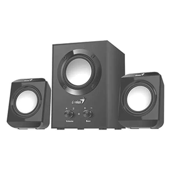 Hlavný obrázok produktu Genius reproduktory SW-2.1 300, 2.1, 10W, černé, regulace hlasitosti, regulace basů, 3,5