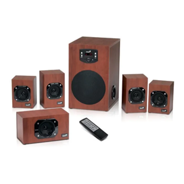 Hlavný obrázok produktu Genius reproduktory SW-HF 5.1 4600 v2, 5.1, 120W, hnědé, dálkové ovládání, domácí kino, 3