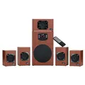 Ďalší obrázok produktu Genius reproduktory SW-HF 5.1 4600 v2, 5.1, 120W, hnedé, diaľkové ovládanie, domáce kino, 3