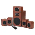 Genius reproduktory SW-HF 5.1 4600 v2, 5.1, 120W, hnedé, diaľkové ovládanie, domáce kino, 3