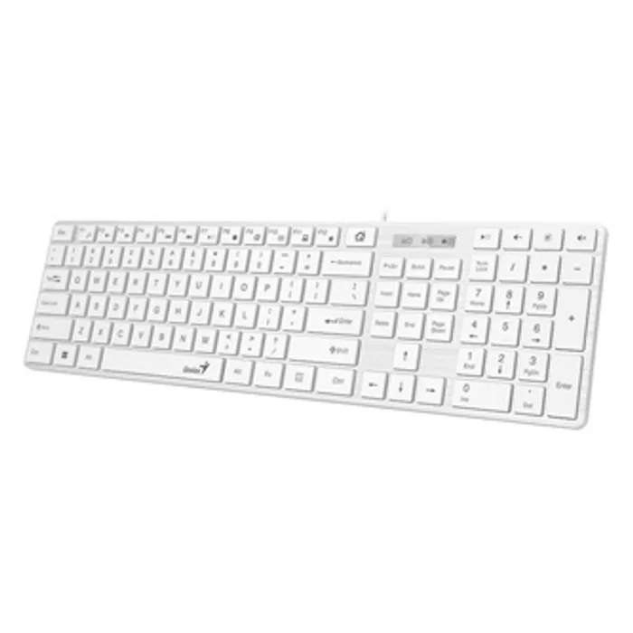 Hlavný obrázok produktu Genius SlimStar 126, CZ/SK, klasická, tenká typ drátová (USB), bílá, ne