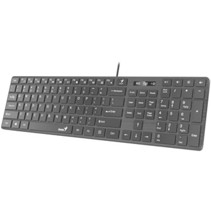 Hlavný obrázok produktu Genius SlimStar 126, CZ/SK, klasická, tenká typ drátová (USB), černá, ne