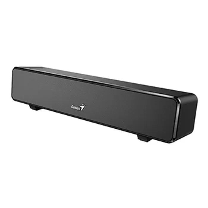 Hlavný obrázok produktu Genius SoundBar 100, 2.0, 6W, černý, regulace hlasitosti, stolní, 3,5 mm jack (USB), 110H