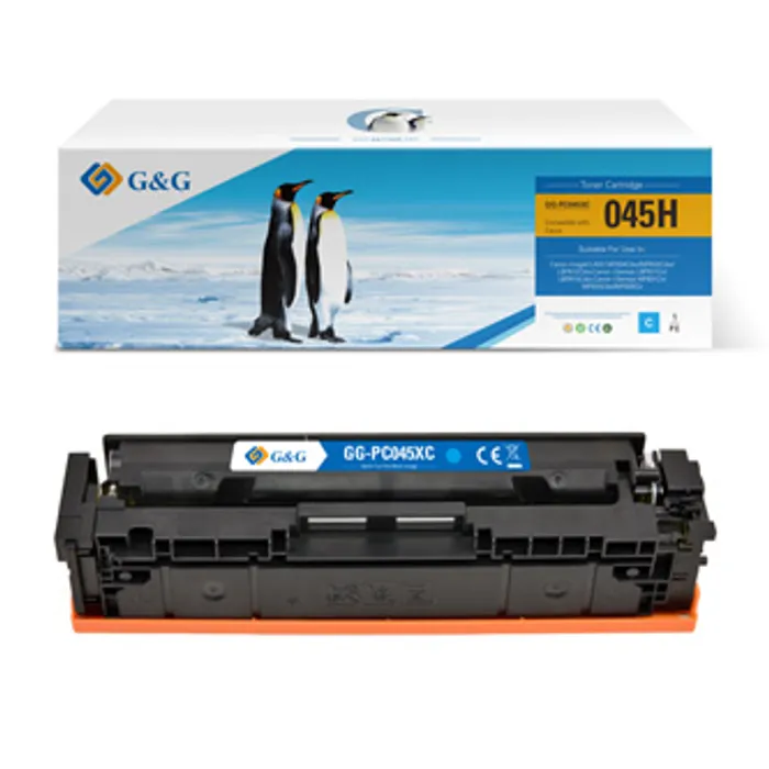 Hlavný obrázok produktu G&G kompatibilní toner s 045H, cyan, NT-PC045XC, pro Canon MF634Cdw, MF632Cdw, LBP612Cdw,