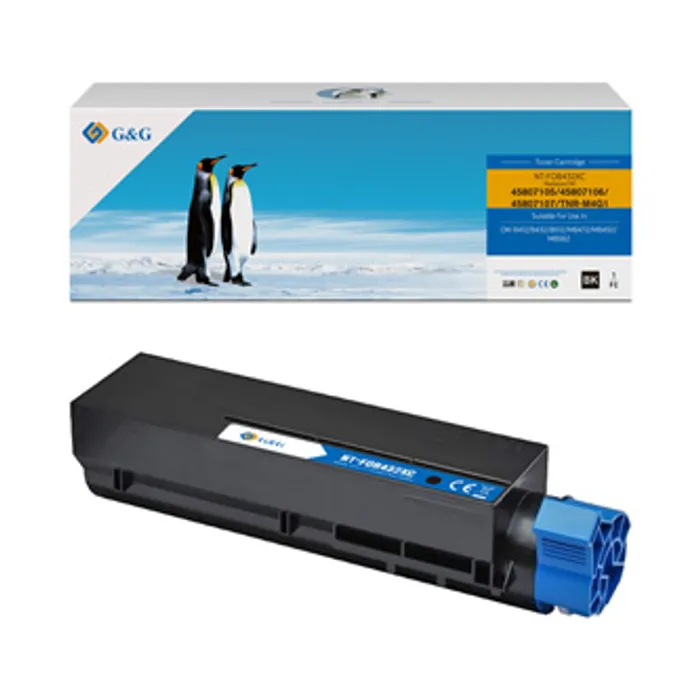 Hlavný obrázok produktu G&G kompatibilní toner s 45807106, black, 7000str., NT-FOB432XC, pro OKI B412, B432, B512