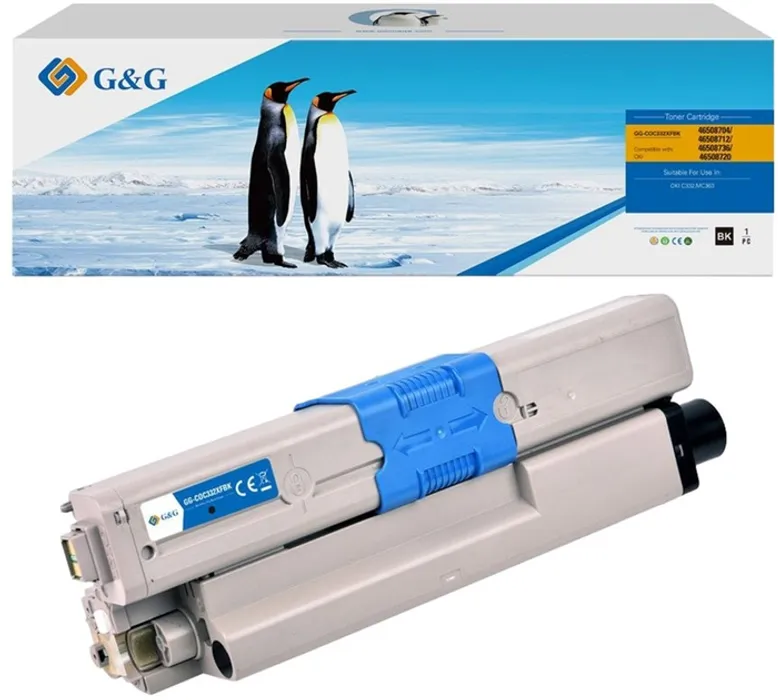Hlavný obrázok produktu G&G kompatibilní toner s 46508712, black, 3500str., NT-COC332XFBK, pro OKI C332, MC363, N