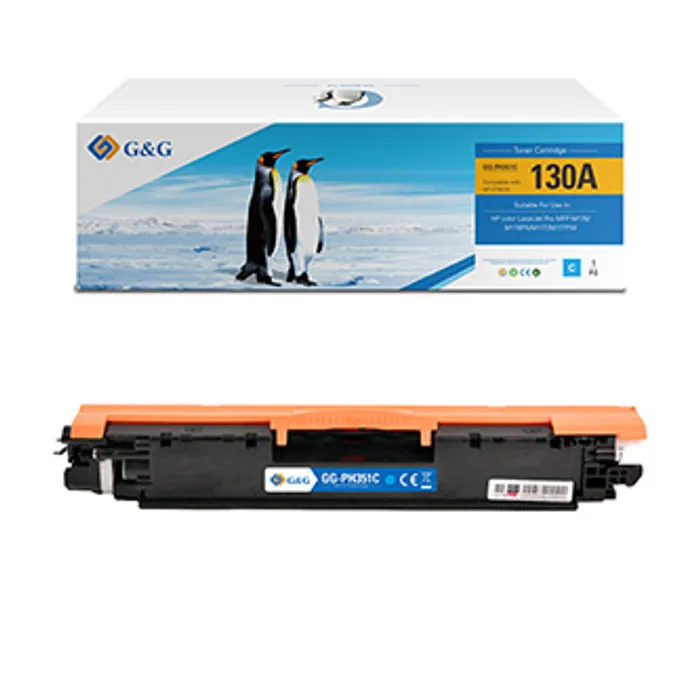 Hlavný obrázok produktu G&G kompatibilní toner s CF351A, cyan, 1000str., NT-PH351C, HP 130A, pro HP Color LaserJe