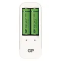 Ďalší obrázok produktu GP, Nabíječka, PB410, na 2 ks AA/AAA, NiMH, 220V (el.síť), nabíjení samotných článků, bat