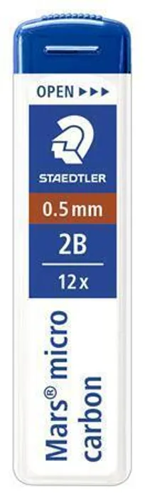Hlavný obrázok produktu Grafitová tuha do mikrotužky "Mars micro", 0,5 mm, 2B, STAEDTLER