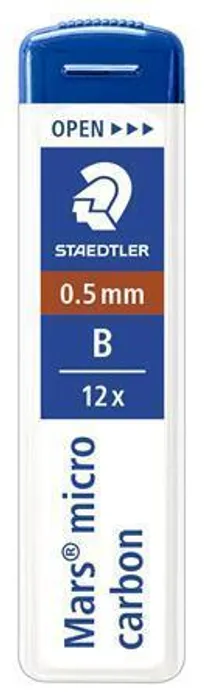 Hlavný obrázok produktu Grafitová tuha do mikrotužky "Mars Micro", B, 0,5mm, STAEDTLER