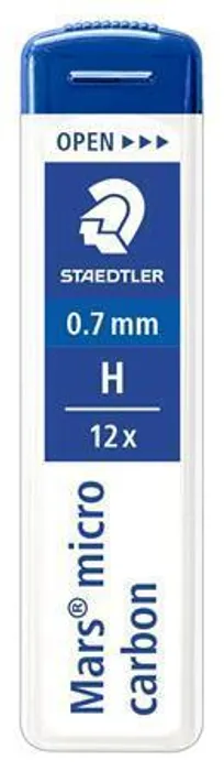 Hlavný obrázok produktu Grafitová tuha do mikrotužky "Mars Micro", H, 0,7mm, STAEDTLER