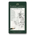 Ďalší obrázok produktu Grafitová ceruzka Castell 9000, plechová krabička 12 ks Faber-Castell 119065