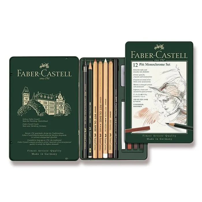 Hlavný obrázok produktu Grafitová tužka Faber-Castell 112975 Pitt Monochrome sada 12 kusů