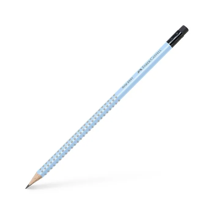 Hlavný obrázok produktu Grafitová tužka Faber-Castell Grip 2001 s pryží tvrdost B, sky blue