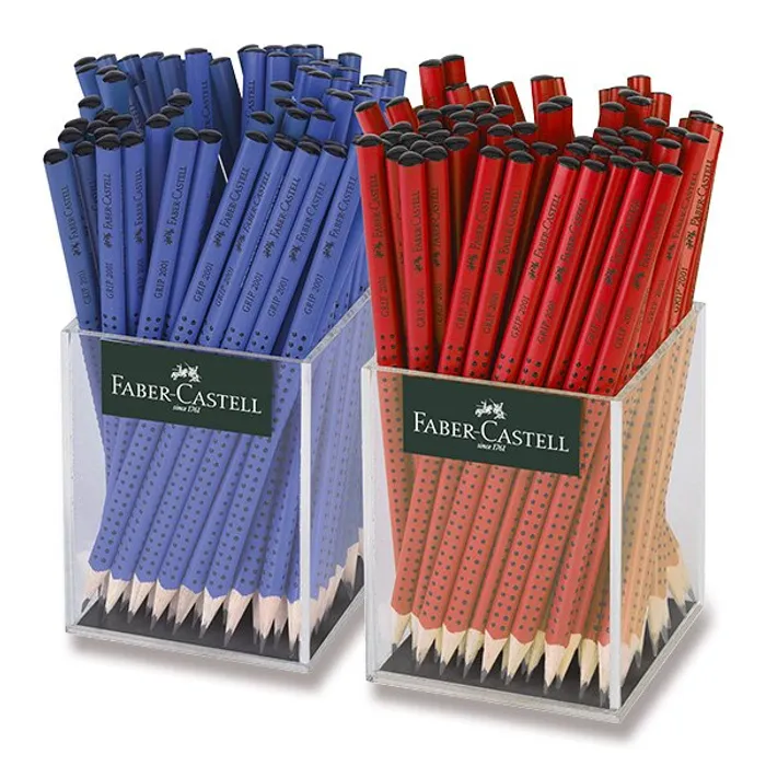 Hlavný obrázok produktu Grafitová tužka Faber-Castell Grip 2001 tvrdost B, stojánek, 144 ks