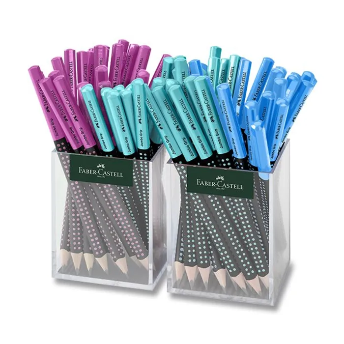 Hlavný obrázok produktu Grafitová tužka Faber-Castell Jumbo Grip Two Tone stojánek, 72 ks