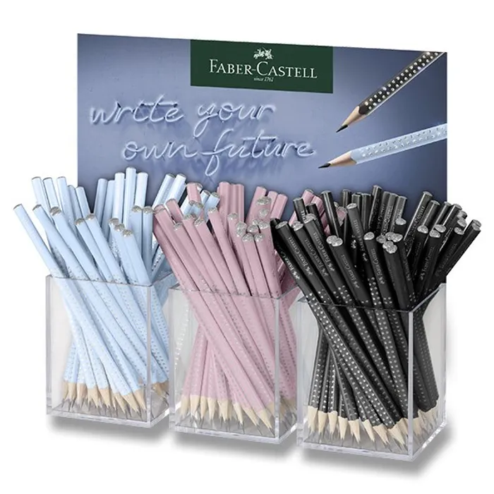 Hlavný obrázok produktu Grafitová tužka Faber-Castell Sparkle Harmony stojánek, 144 ks, tvrdost B