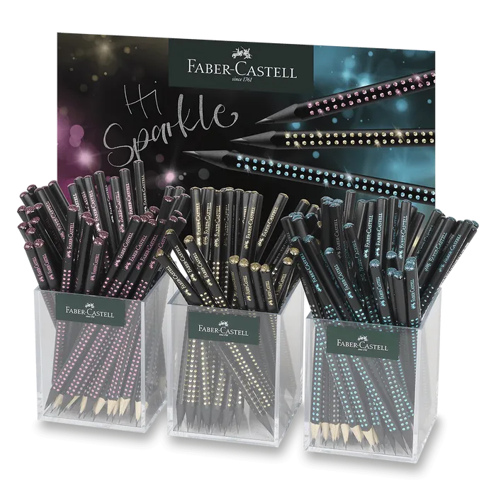 Hlavný obrázok produktu Grafitová tužka Faber-Castell Sparkle Midnight stojánek