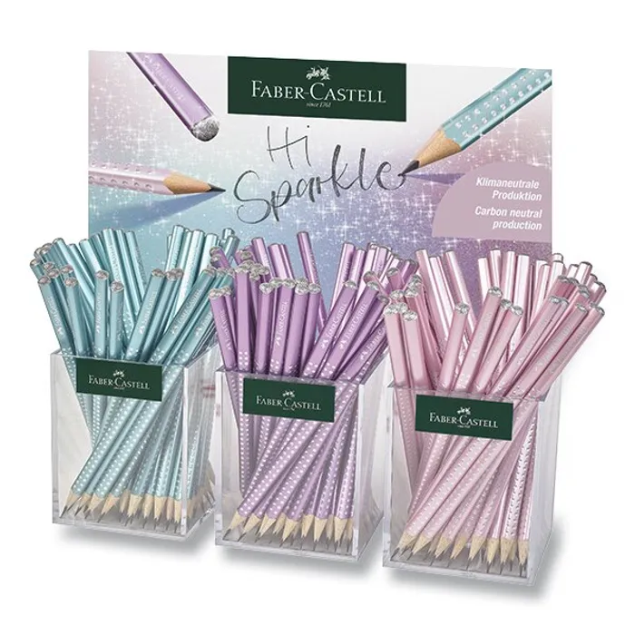 Hlavný obrázok produktu Grafitová tužka Faber-Castell Sparkle - perleťové odstíny stojánek, 144 ks