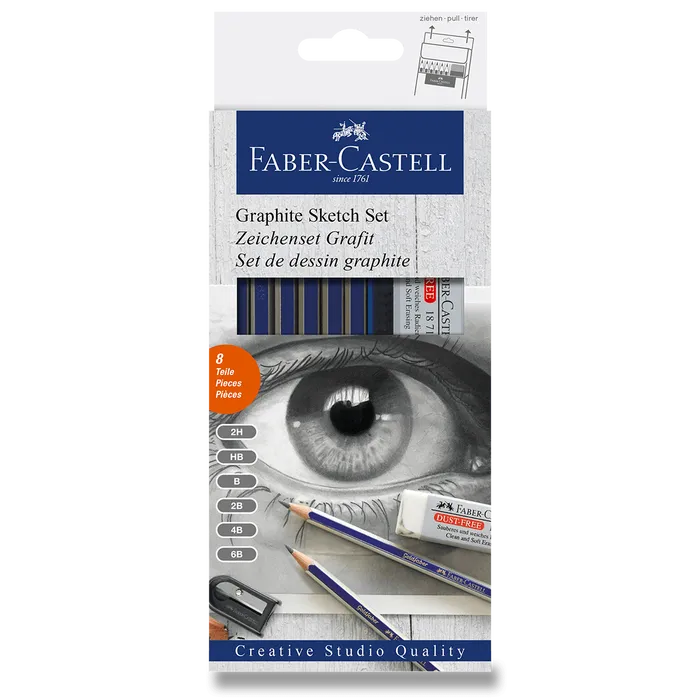 Hlavný obrázok produktu Grafitová tužka Goldfaber, sada 8ks Faber Castell (114000)