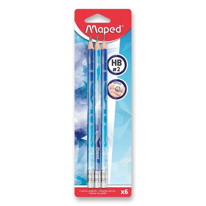 Hlavný obrázok produktu Grafitová tužka Maped Arctic - 6 ks, tvrdost HB, blistr