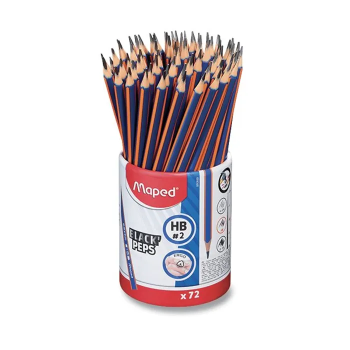 Hlavný obrázok produktu Grafitová tužka Maped Black'Peps Navy tvrdost HB, stojánek 72 ks