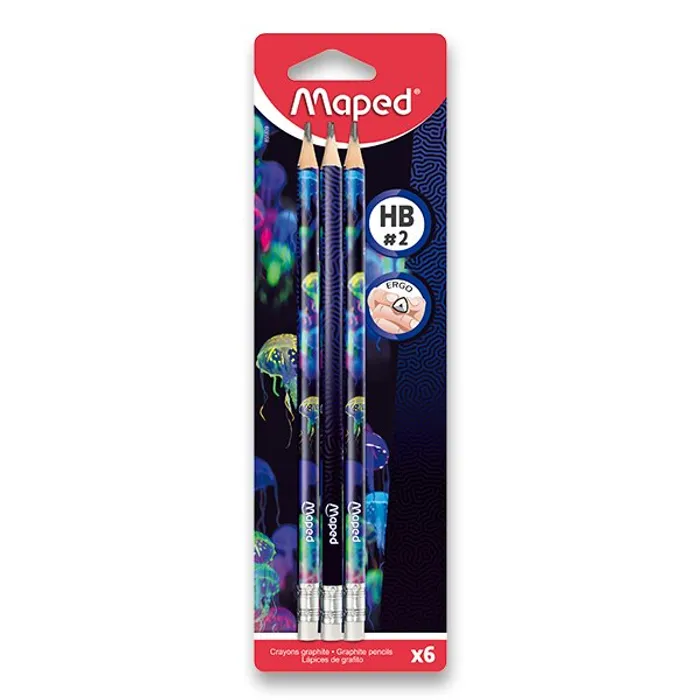 Hlavný obrázok produktu Grafitová tužka Maped Deepsea Paradise tvrdost HB, 6 ks