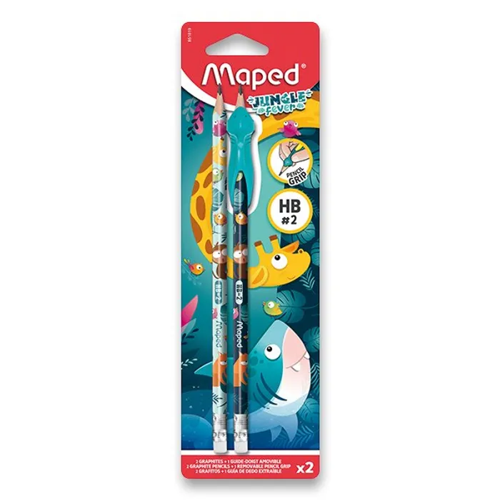 Hlavný obrázok produktu Grafitová tužka Maped Jungle Fever 2 ks, tvrdost HB
