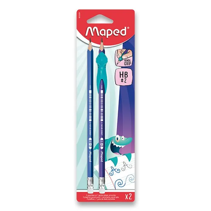 Hlavný obrázok produktu Grafitová tužka Maped Kidy Learn Finger Guide 2 ks, tvrdost HB