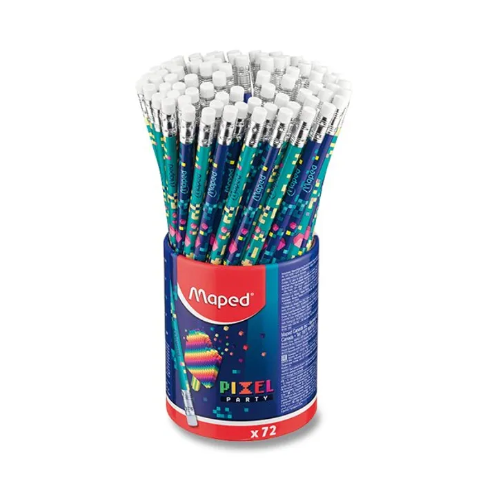 Hlavný obrázok produktu Grafitová tužka Maped Pixel Party tvrdost HB, stojánek 72 ks