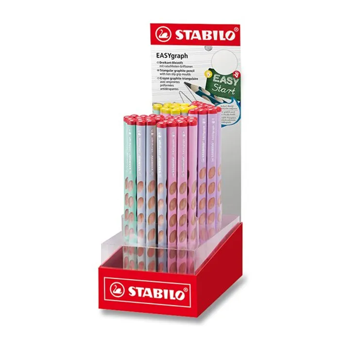 Hlavný obrázok produktu Grafitová tužka Stabilo EASYgraph Pastel stojánek, 60 ks