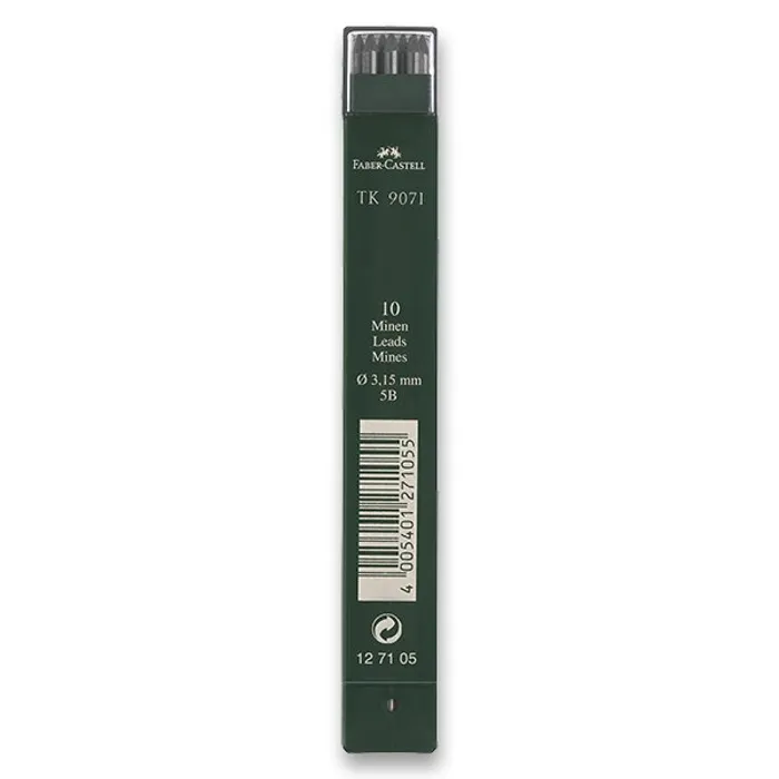 Hlavný obrázok produktu Grafitové tuhy Faber-Castell TK 9071 3,15 mm, tvrdost 5B