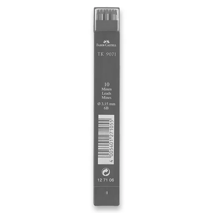 Hlavný obrázok produktu Grafitové tuhy Faber-Castell TK 9071 3,15 mm, tvrdost 6B