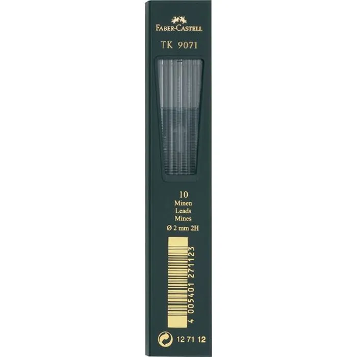 Hlavný obrázok produktu Grafitové tuhy TK 9071 Verzatil  2mm TB/10   9071/2H Faber Castell 127112