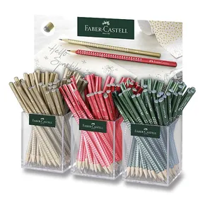 Grafitové ceruzky Faber-Castell Sparkle X-mas stojan, 144 ks