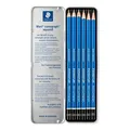 Ďalší obrázok produktu Grafitové ceruzky "Mars Lumograph", sada, 6 rôznych tvrdostí, šesťhranné, v plechovej krabič
