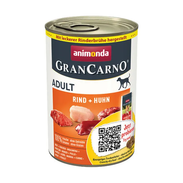 Hlavný obrázok produktu GRANCARNO Adult - hovězí, kuře 400g